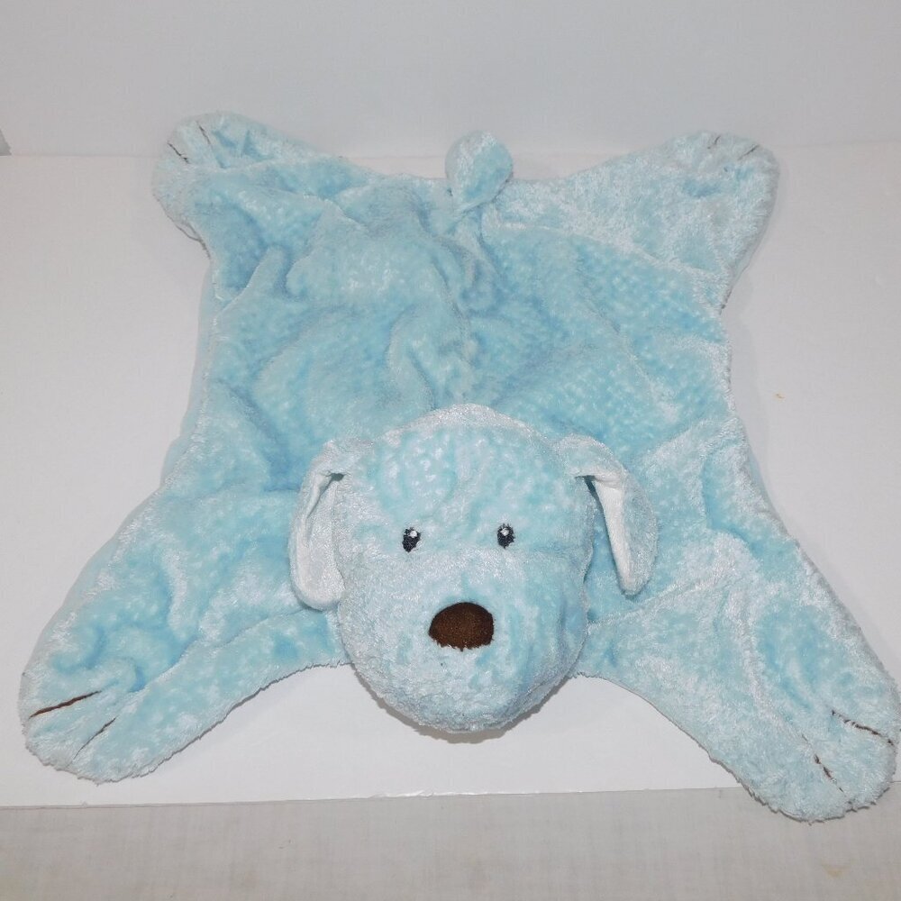 Gund Comfy Cozy Puppy 23" Blue Dog Baby security Blanket Lovey Plush Mat 5846